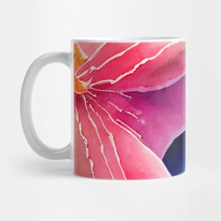 Pink Starfish in Blue Background Mug